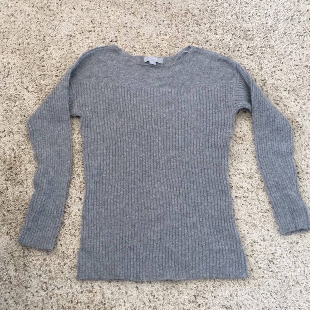 Heather grey warm sweater. Never worn.